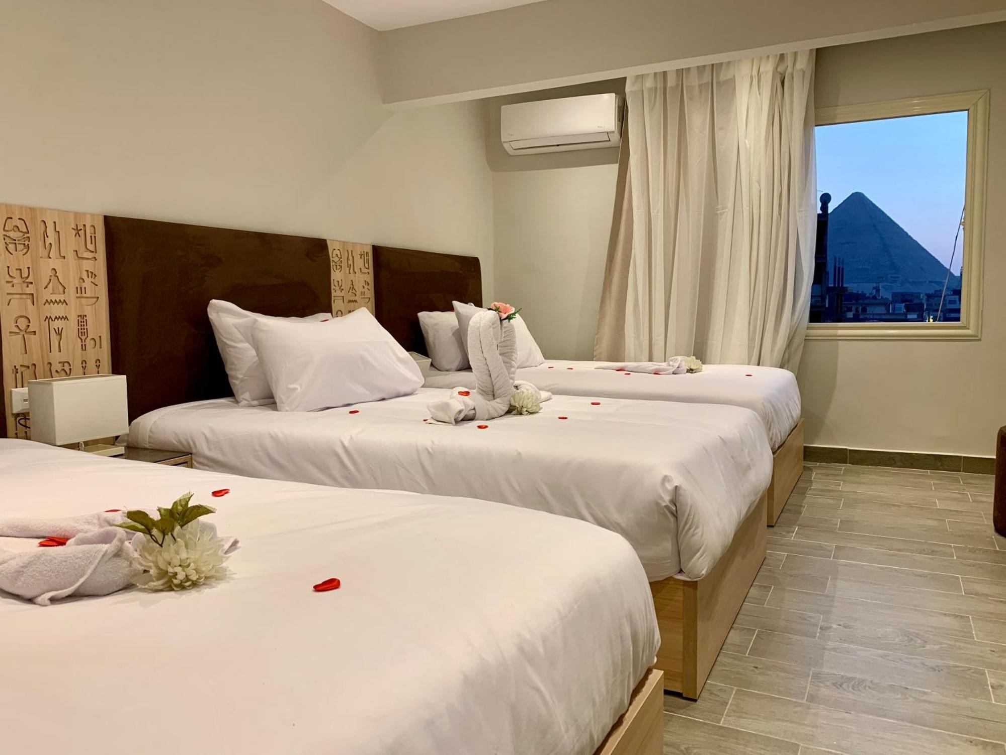 Khufu Pyramids Inn Nazlet el-Sîsi Eksteriør billede